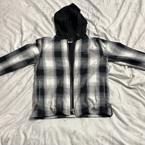 GIVENCHY KIDS
4G checked cotton jacket